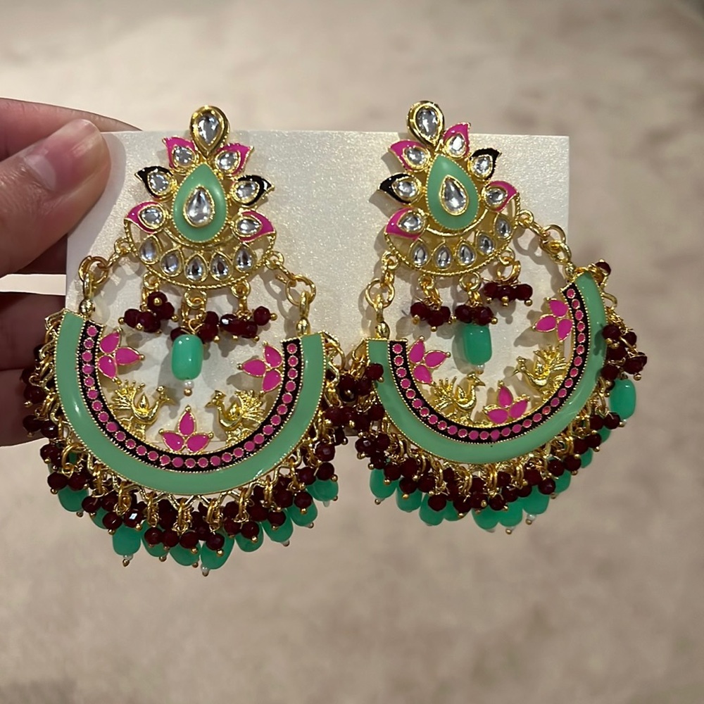 Peacock Design Earrings